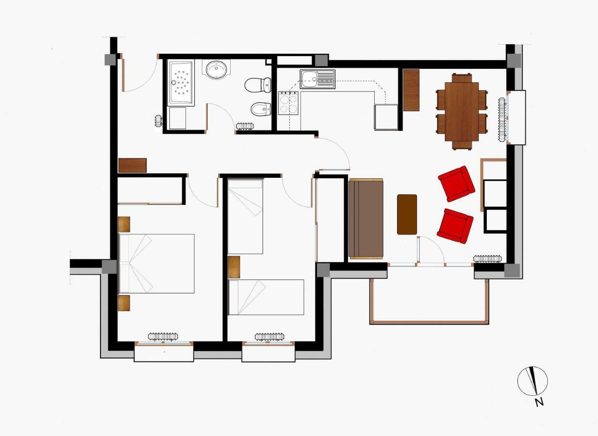 B13 - La Granja 2º - Villmor Apartment Benasque Luaran gambar
